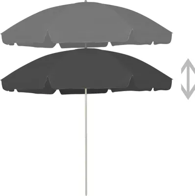 Obrázek produktu pro vidaXL Plážový slunečník Anthracite 300 cm