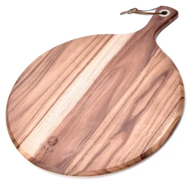 Pizzabrett aus Akazienholz, 40,7x30,5 cm, umkehrbar