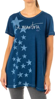 Immagine prodotto di T-shirt La Martina a maniche corte e scollo rotondo da donna LWR304