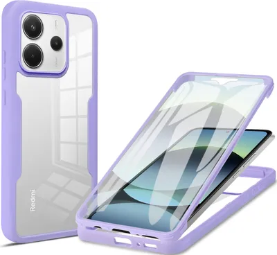 Obrázek produktu pro Pouzdro pro Xiaomi Redmi Note 14 4G, 360° Kompletní Ochrana s Vestavěným Chráničem Displeje Fialová