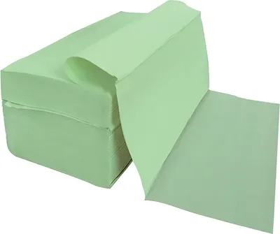 Produktbild von Handtuchpapier, 25 x 23 cm, V-Falz/ZZ-Falz, grün, 20 Pack à 250 Blatt