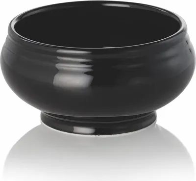 Produktbild von Terrine, 0,5 ltr., Ø 12,5 cm, schwarz glänzend, Porzellan