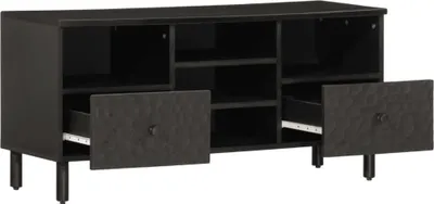 Image de vidaXL Armoire TV 100x33x46 cm en bois massif de manguier