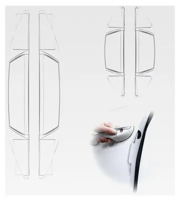 Produktbild von Türkantenschutz für Autos, 4tägiges Set - Selbstklebender, transparenter und universeller Schutz vor Türstößen und Parkremplern - Einfache Montage