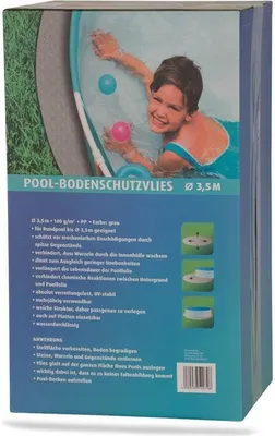 Produktbild von Poolvlies rund PP-Vlies 140 g/m² grau