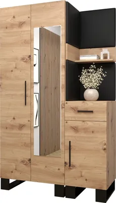 Produktbild von Garderobe ARTIN Set 16 mit gepolsterten Paneelen Industrial Design