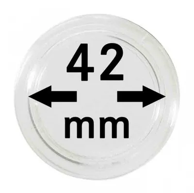 Produktbild von Lindner 2250042P Münzkapseln 42 mm-10er Pack
