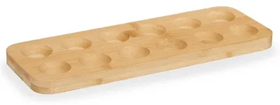 Produktbild von KINVARA | Eierständer - Eierplatte - 30 x 11 cm - Bambus - Eierbrett - für 12 Eier