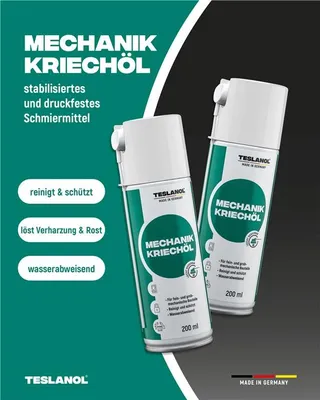 Immagine prodotto di Teslanol 26030 Olio per scorrimento meccanico - scioglie vecchi lubrificanti resinificati come oli e grassi - 200 ml