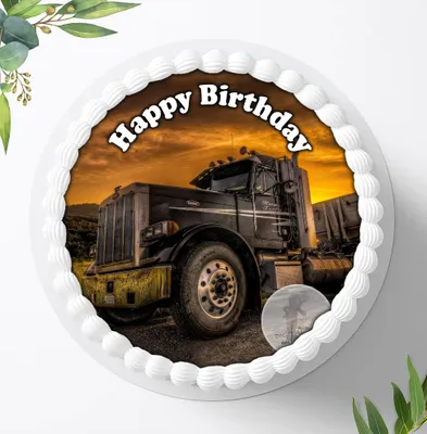 Produktbild von Für die Geburtstags Torte ein Tortenaufleger, Zuckerbild mit dem Motiv: Fahrzeuge, Essbares Foto für Torten, Fondant, Ø 20cm, 0872c