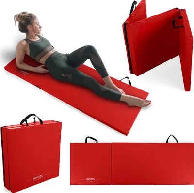 Obrázok produktu pre Gymtek® Skladacia gymnastická podložka Športová podložka pre bojové umenia Tréningová podložka - 180x60 cm - gymnastika, joga, judo, karate, fitness, pilates, bojové umenia