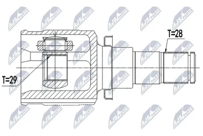 Produktbild von NTY Gelenksatz Antriebswelle Vorne Links für SUZUKI SX4 S-Cross (JY) NPW-SU-038