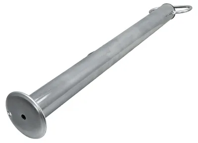 Produktbild von WINTERHOFF Stütze RSR48-600, 150 kg, Rohr 48 mm, Höhe 600 mm, verzinkt, mit Griff, für Pritschen- und PKW-Anhänger