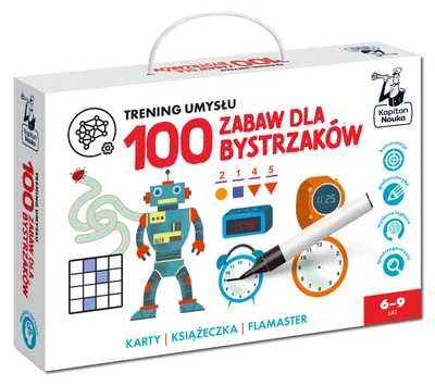Productafbeelding van Kapitaan Nauka. Hersentraining. 100 spelletjes voor... - Monika Sobkowiak, Katarzyna Olbromska
