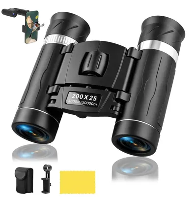 Immagine prodotto di Binocolo pieghevole - Compatto - Ingrandimento 200x - Lente 25 mm