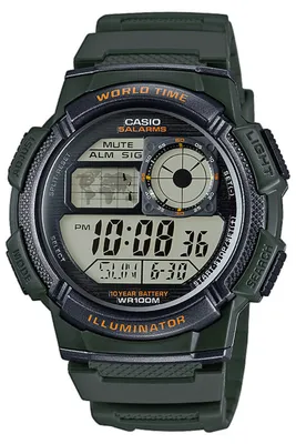 Produktbild von Casio Digitaluhr AE-1000W-3AVEF Digital Armbanduhr grün