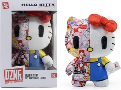 Obrázok produktu pre Pluszowa Figurki Hello Kitty 50-lecie - Sanrio DZNR, 18 cm