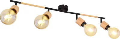 Immagine prodotto di Globo Lighting faretto in metallo nero opaco, 4x E27