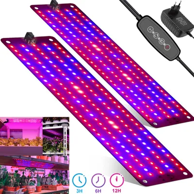 Produktbild von Pflanzenlampe LED Vollspektrum Pflanzenlicht für den Samenstart 300 LEDs Pflanzenleuchte Wachsen licht für Zimmerpflanzen mit 3/6/12H Zeitschaltuhr