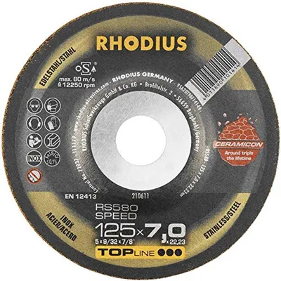 Produktbild von Rhodius 210659 RS580 SPEED Schruppscheibe gekröpft 230 mm 22.23 mm 1 St.
