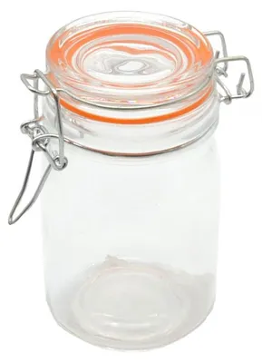 Produktbild von Einmachglas mit Metall Verschluss- 250 ml - Marmeladenglas mit Bügelverschluss
