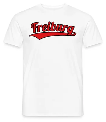 Produktbild von Spreadshirt Freiburg Fußball Fan Breisgau Männer T-Shirt, XL, Weiß