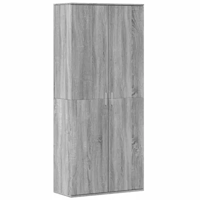 Image de vidaXL Highboard Gris Sonoma 80x35x180 cm Bois composite