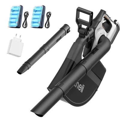 Akku-Laubbläser & -sauger 2-in-1, 78 m/s, 679 m³/h, 45 L, 2x4,0 Ah