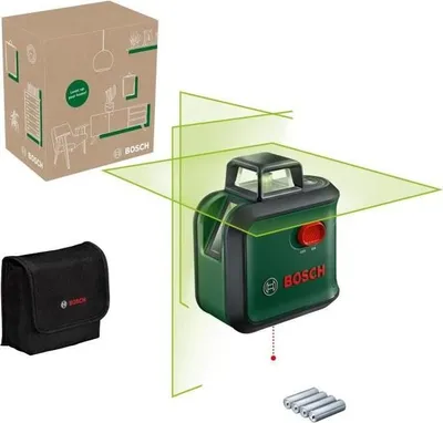 Image de Laser Lignes Bosch AdvancedLevel 360, 3 Lignes Laser 360°, Portée 30 m, Précision 3 mm, Rechargeable USB