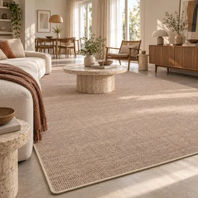 Produktbild von Sisal Natur Teppich Astra Kies, Größe:80x200 cm