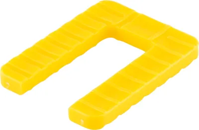 Produktbild von GLUSKE Euroklick Distanzplatte 40 x 30 x 4 mm, gelb, 1000 Stück | Unterlegkeile - Distanzplättchen