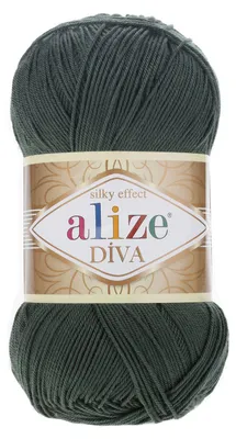 Strickgarn ALIZE DIVA Sommerwolle Häkelgarn Wolle Sommer Stricken Häkeln 131 khaki