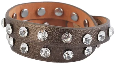 Produktbild von Wickelarmband und Kunstleder in Braun