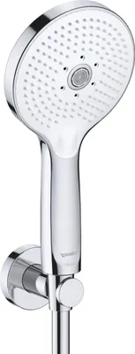 Produktbild von DURAVIT UV0712001005 Brausehalterset chr.Wß Hgl.