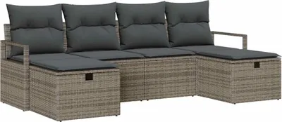 Obrázok produktu pre Sada pohoviek s vankúšom 5 pcs polyratan