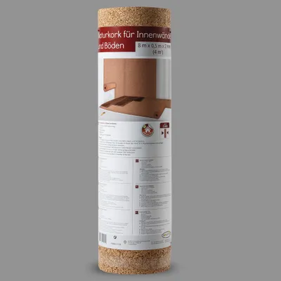 Produktbild von HOMESTAR Naturkorkrolle, 2mm stark (für Wand, Boden & Decke), 40217