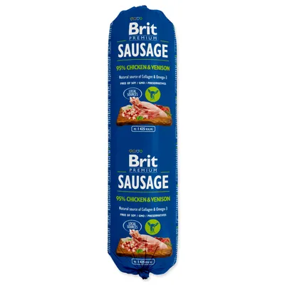 Obrázek produktu pro Salám BRIT Premium Dog Sausage Chicken & Venison 800 g