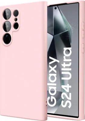 Produktbild von Hülle für Samsung Galaxy S24 Ultra Handy Schutz Cover Silikon Gel Case Handyhülle, rosa