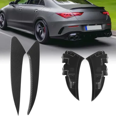 Obrázek produktu pro 2ks náhradní kryt ventilačního otvoru zadního nárazníku ve stylu uhlíkových vláken pro Mercedes Benz CLA C118 CLA35 CLA45 AMG 2020-2021
