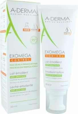 Productafbeelding van A-DERMA EXOMEGA CONTROL Crème, intensief hydraterend, 200 ml. Crème