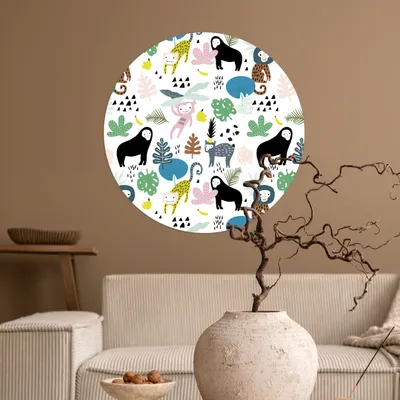 Produktbild von MuchoWow® - Mauerkreis - Wand Bilder - Wandsticker - Wohnzimmer Dekoration - Dekoration für die Wände - Aluminium - Babyzimmer