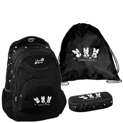 Produktbild von Schulrucksack BeUniq MINNIE disney - 3-Teiliges Set
