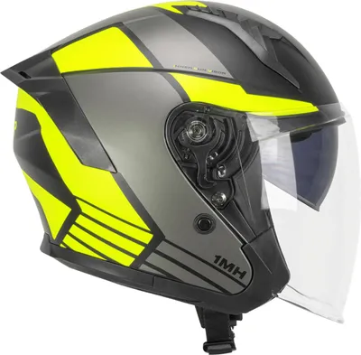 Zdjęcie produktu dla Kask Jet SKA-P 1MHG JEDI SPORT Black Matt Fluo Yellow rozmiar M