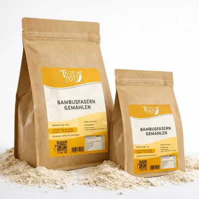 Produktbild von Tasty Pott Bambusfasern gemahlen - im Beutel - 2 Beutel