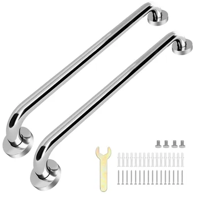 Produktbild von Haltegriff Badezimmer Stützgriff Duschgriff - 61 cm - Edelstahl - Antirutsch - Für Senioren