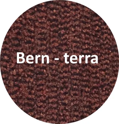 Produktbild von Mertex Schmutzfangmatte rund Ø 80 cm Bern terra mit schwarzer Kettelkante Türmatte Sauberlauf Schmutzmatte Fußabstreifer