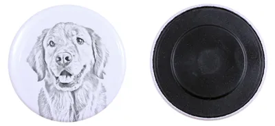 Produktbild von Golden Retriever Magnet mit kleinem Hund Art-Dog