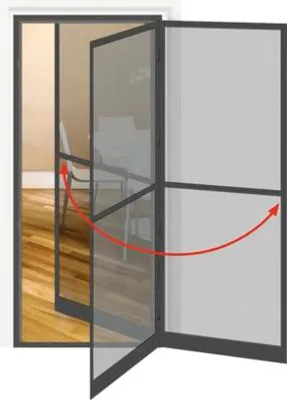 Produktbild von Insektenschutz home protect Alu-Schwingtür anthrazit 100x210 cm