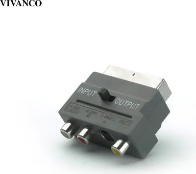 Produktbild von ViVanco™B47/41 04 Mini DIN + 3x RCA SCART Schwarz