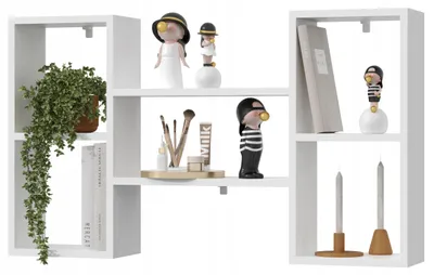 Produktbild von EstiloHome Wandregal NEXO 100 cm, Weiß – Hängeregal und Bücherregal, bis 20 kg